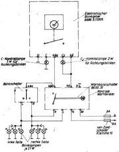einkreis blinkanlage schaltplan wiring diagram