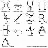 Symbole Alchemie Magische Bedeutung Alchimismus sketch template