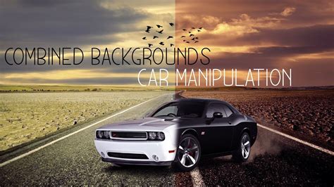 combined background car manipulation photoshop tutorials cc pix