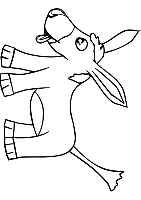 donkey head page coloring pages
