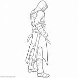 Creed Assassin Ezio Firenze Auditore Xcolorings Habit sketch template