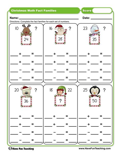 number families worksheets worksheets  kindergarten