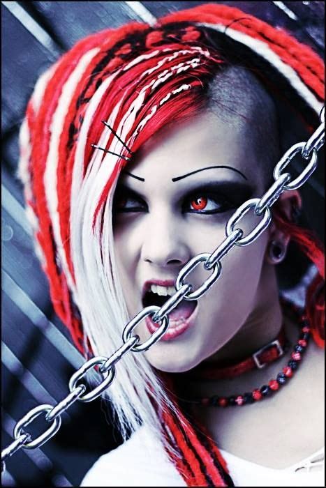 Pin By Mattias Ram On Gothic Beauty Goth Hair Cybergoth