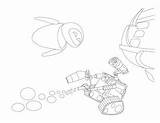 Coloring Eve Wall Space Pages Walle Blast Off Long Eh Introduction Didn Take sketch template
