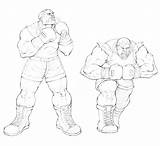 Balrog Street Fighter sketch template