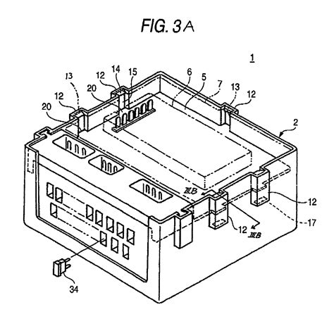 patent  waterproof structure  electric junction box google patents
