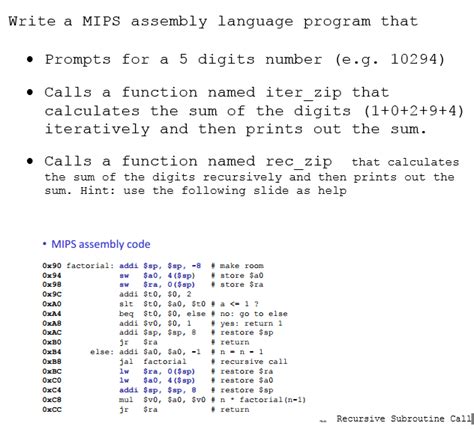 Write A Mips Assembly Language Program That Prompts