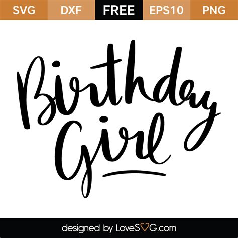 birthday girl lovesvgcom
