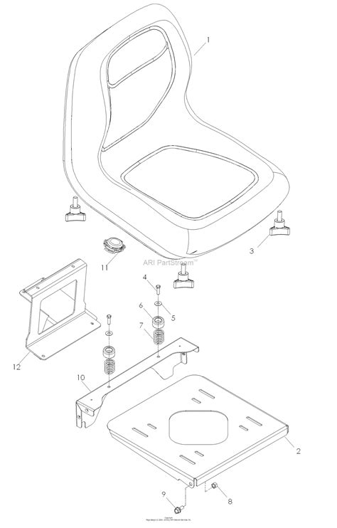 Husqvarna Z 4219 968999511 2007 04 Parts Diagram For Seat For Units