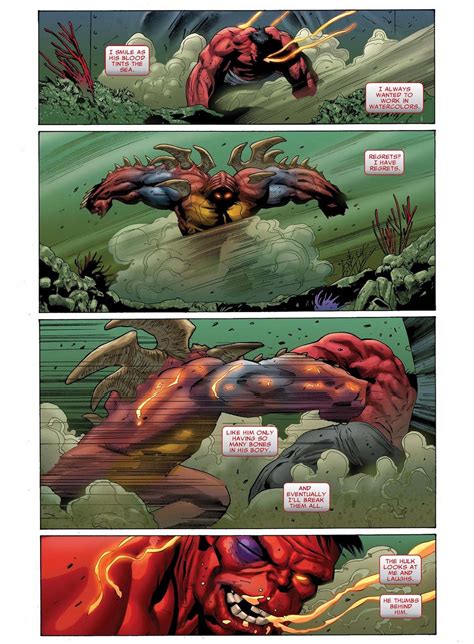 Red Hulk Vs Juggerlossus Comicnewbies