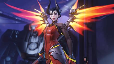 mercy devil overwatch hd games  wallpapers images backgrounds   pictures