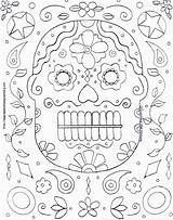 Coloring Halloween Pages Hard High Dia Mask Muertos Lit School Los Colouring Color Printable Print Clipart Really Difficult Resolution Sports sketch template