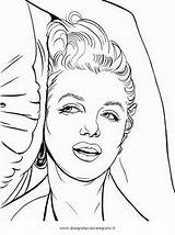 Monroe Marilyn Colorir Disegnidacoloraregratis Marylin Misti Coloriage Imprimer Bacheca Celebrites sketch template