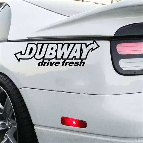dubway drive fresh sticker euro jdm stance vinyl decal  car stickers  automobiles