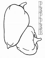 Pepper Coloring Pages Pepper2 sketch template