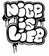 Bubble Letters Coloring Pages Letter Graffiti Word Words Names Nice Life Quotes Color Adults Clipart Friends Success Printable Print Teens sketch template