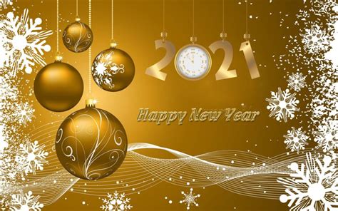 happy new 2021 year wishes gold greeting card and quotes 4k