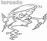 Tornado Coloring Pages Angry Cartoon Big Kids House Storm Happy sketch template