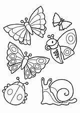 Vlinders Lente sketch template