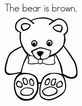 Bear Coloring Brown Pages Little Color Tocolor sketch template