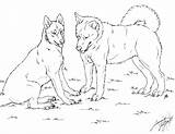 Husky Coloring Pages Dog Siberian Printable Breed Drawing Puppies Realistic Color Line Print Clipart Getdrawings Getcolorings Kids Designlooter Library Popular sketch template