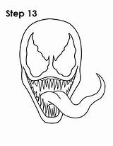 Venom Drawing Draw Spiderman Drawings Step Coloring Marvel Spider Man Pages Template Sketch Easydrawingtutorials Easy Agent Face Cartoon Getdrawings Pencil sketch template
