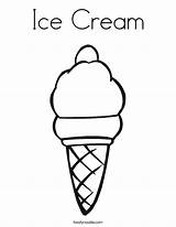 Coloring Ice Cream Cone Snow Print Clipart Pages Drawing Cliparts Color Printable Twistynoodle Draw Built California Usa Favorites Login Add sketch template