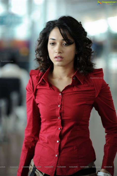 Tamanna In Red Shirt ~ Indian Hot Actress Pictures Collections