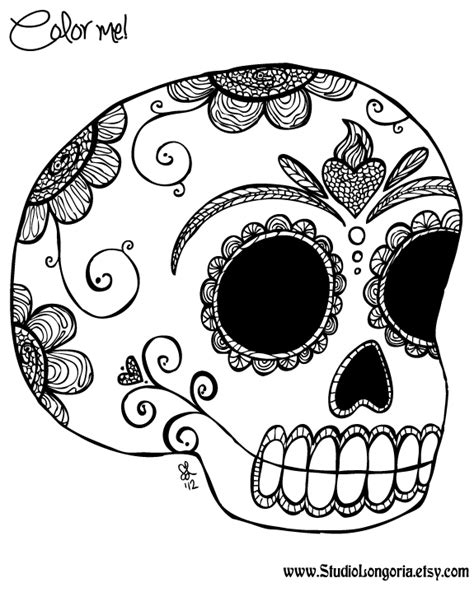 coloring page day   dead  holidays  special occasions