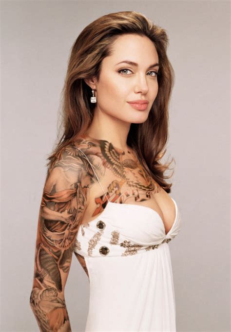 hollywood hot celebrities hot photos angelina jolie tattoos