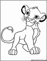 Hakuna Matata Coloring Simba Lion Getdrawings Pages sketch template