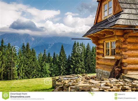 rural cottage   mountains stock image image  area chalet