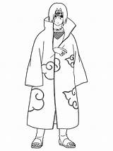 Akatsuki Colorir Naruto Aniyuki Itachi sketch template