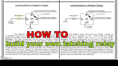 latching relay wiring diagram robhosking diagram