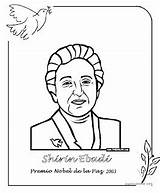Nobel Premios Paz Democracia Lucha Su Margarita Ceip Guisado sketch template