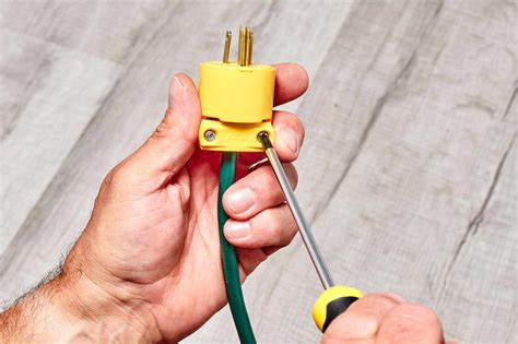 replace  extension cord plug
