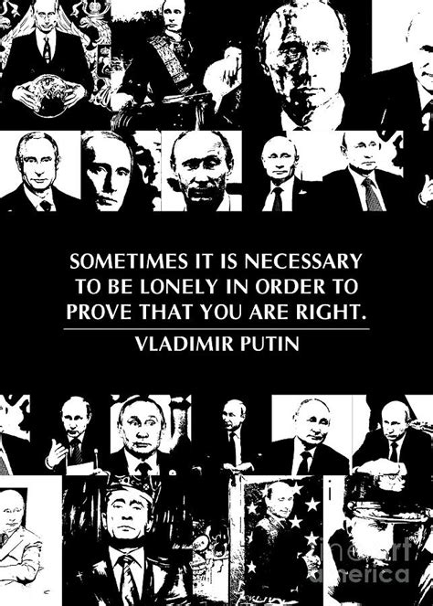 Vladimir Putin Quote Collage Digital Art By Long Jun
