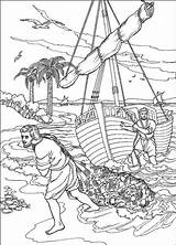 Visvangst Petrus Wonderbaarlijke Visser Bijbel Apeldoorn Zuid Gkv Kleuren Kleurplaten Wonderbare Disciples Caching Afkomstig sketch template