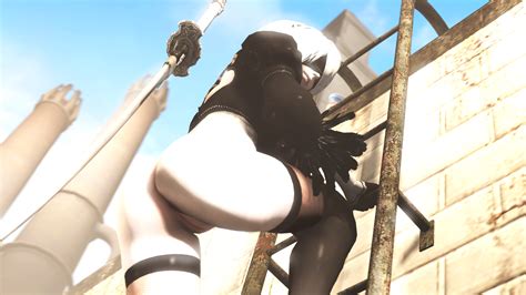 rule 34 1girls 3d ass female female only looking at viewer nier