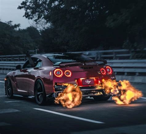 car spitting flames wallpaper