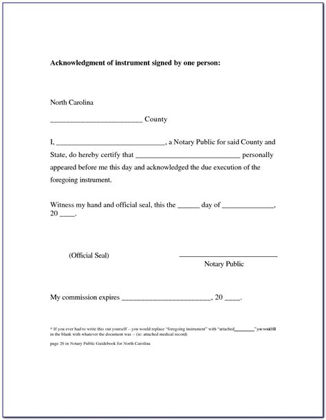 notary acknowledgement forms form resume examples jvdxwjkvm