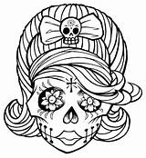 Skull Coloring Pages Evil Getdrawings sketch template