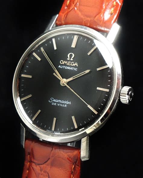 omega seamaster de ville automatik automatic black dial vintage vintage portfolio