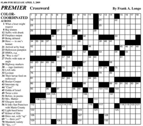 printable frank longo sunday crossword puzzles  puzzles