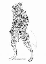Titanfall Pilot Furry sketch template