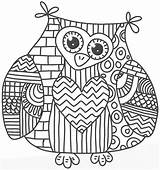 Mandala Owl Coloring Pages Coloriage Imprimer Printable Getdrawings Animals Characters Kids sketch template