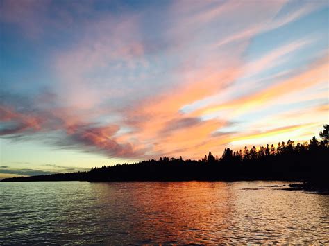 north shore lake superior north  duluth minnesota fall sunset lake superior sunset