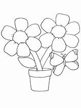 Coloring Flower Pages Kids sketch template