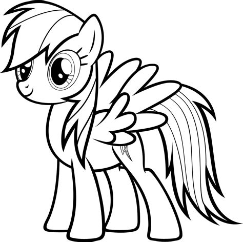 rainbow dash coloring pages   pony drawing rainbow dash