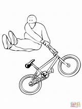 Bmx Coloring Drawing Pages Whip Bike Printable Tail Biker Drawings Popular sketch template